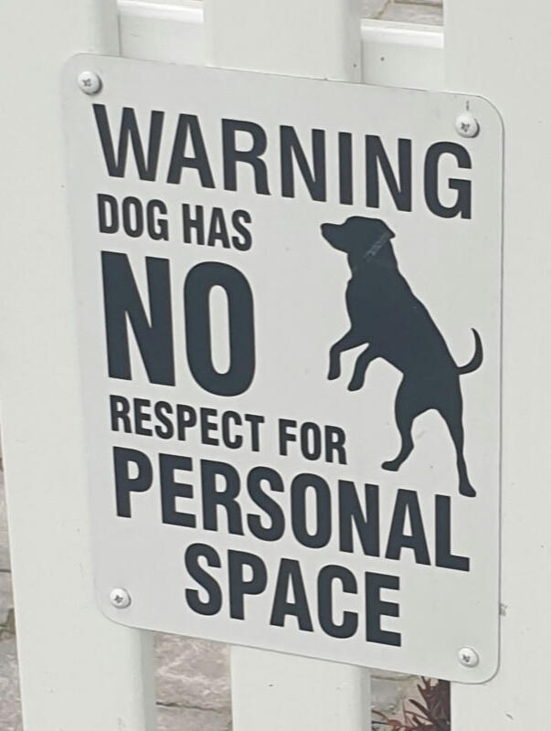 Warning Dog