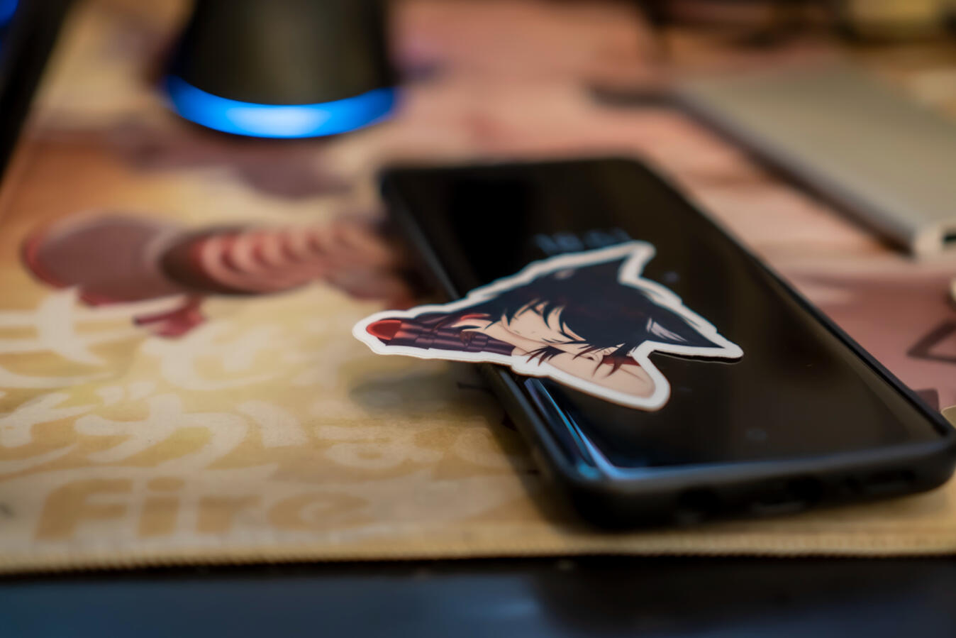 Single sticker laying loosely on my phone