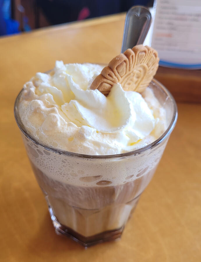 Irish coffee on the Pancake boat